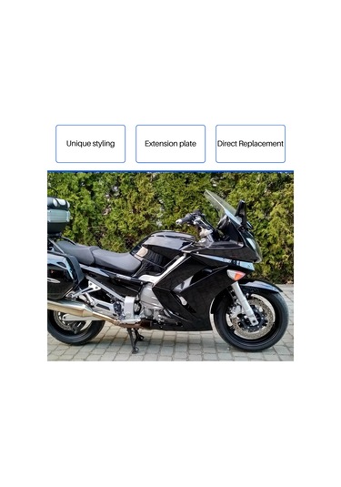 Nayomiglow Motosiklet Aksesuarları Ön Çamurluk Çamurluk Uzatıcı Çamurluk Yamaha Fjr 1300 Fjr1300 2006-2024 Siyah