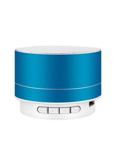 Kangvka Mavi Mini Bluetooth Hoparlör, Kablosuz 10m Menzil, 7 Renkli Işık, Tf Kart Desteği, Taşınabilir Ses Cihazı