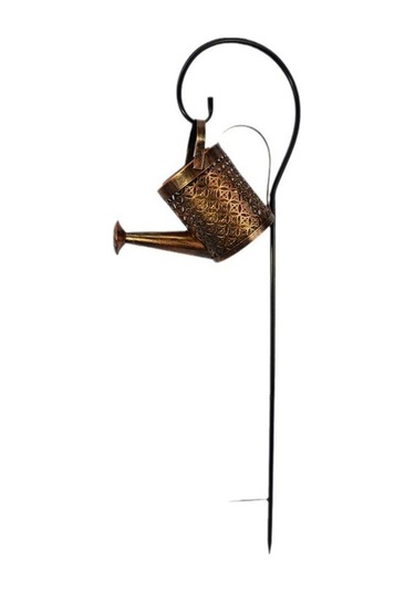 Tongxida Demir Bahçe Çaydanlığı Lambası, Güneş Enerjili, Şık Dış Mekan Aydınlatması