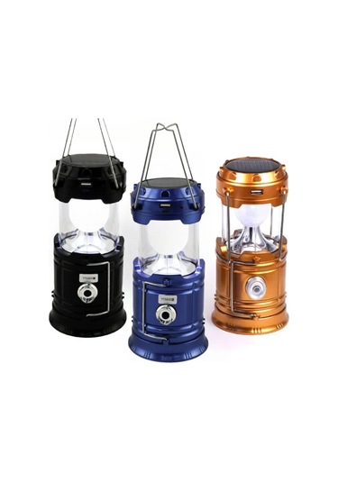 Güneş Çok Fonksiyonlu El Kamp Lambası Çadır Lambası Led