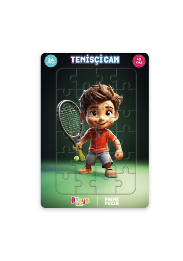 5 Adet Lisanslı 24 Parça Btoys Can Frame Puzzle 5 Adet Puzzle