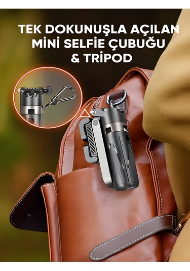 41.5 Cm 360 Ayarlanabilir Bluetooth Kumandalı Kablosuz Tripod Selfie Stick Monopod