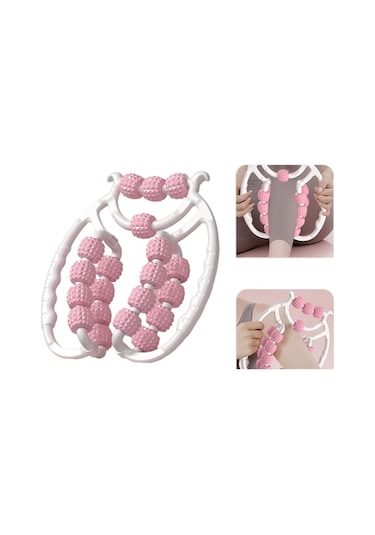 Maoyaya 20 Pembe Renkli Suntek Kas Gevşetme Buzağı Masaj Silindiri Pembe