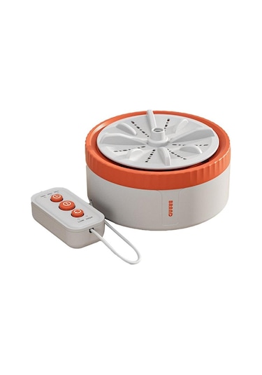 Sones Mini Taşınabilir İç Çamaşırı Çorap Türbin Çamaşır Makinesi, Renk: Turuncu Standart