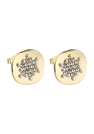 İnci Detaylı Gold Küpe-581