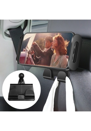 Tesla Model 3 / Y Araba Arka Koltuk Telefon Tablet Tutucu, Stil: Parantez Taban