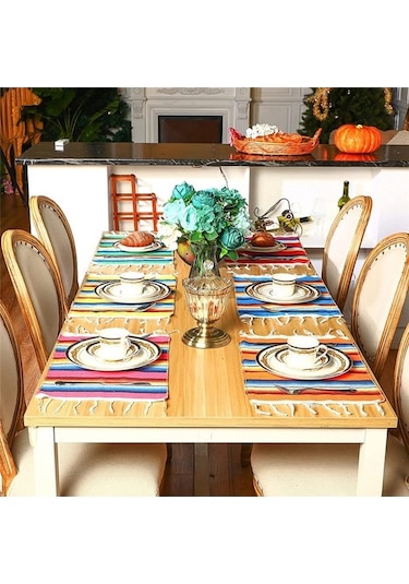Moly Yıkanabilir Meksika Masa Örtüsü 33x48cm, American Servis, Meksika Partisi İçin Diğer