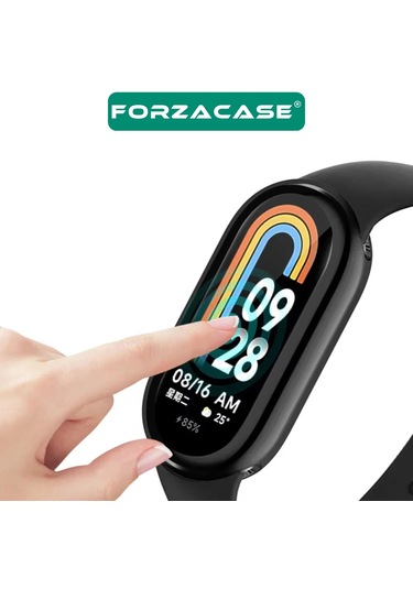 Forzacase Xiaomi Smart Band 10 İle Uyumlu Önü Kapalı Ekran Korumalı Silikon Kılıf - Fc010