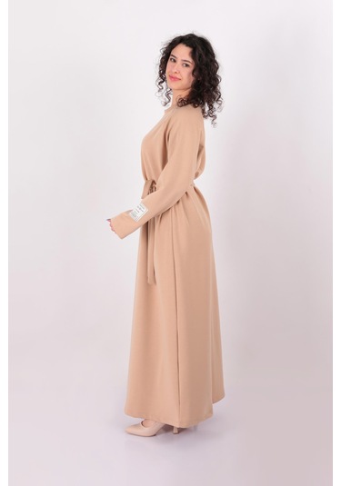 Soul 12556 Kadın Elbise Koyu Bej
