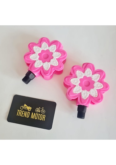 Pedal Takım Pembe Çiçek Model - 16 - 20 Jant Kız Çocuk Bisikleti