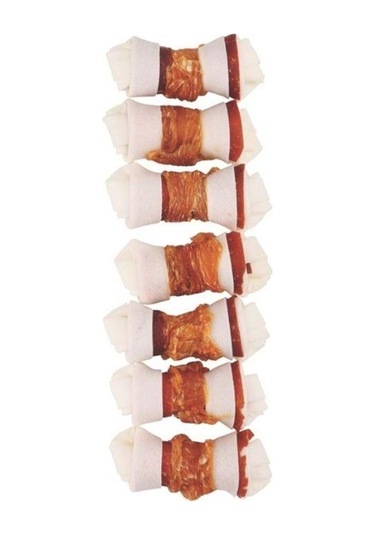 M-pets Trusty Extra Biftekli Düğüm Köpek Ödül Kemiği 105 Gr 6,4 Cm 7'li