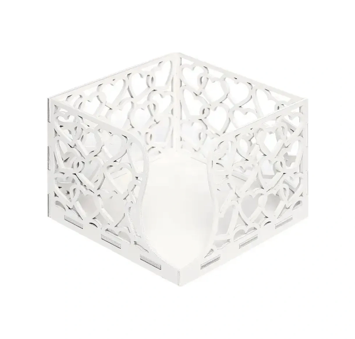 Masterskaa Derevannyh İzdelij Ahşap Kare Masa Peçeteliği 165354126 Beyaz