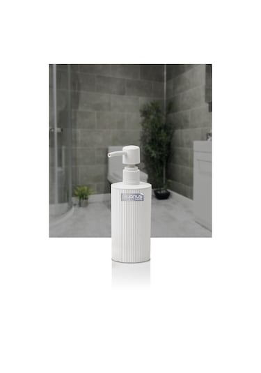 Okyanus Home Mina Beyaz Yuvarlak Sıvı Sabunluk