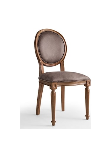 Madalyon Ahşap Klasik Sandalye Ceviz
