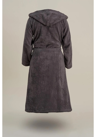 Ecocotton Yeni Ecosoft Antrasit %100 Organik Pamuk Erkek Bornoz Xxl Antrasit