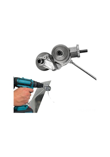 Youmex Elektrikli Matkap Dönüştürülebilir Metal Kesici - 360 Derece Çift Kesme Başlığı İle Metal Levha, Demir, Çelik, Bakır Ve Aluminyum Kesimi