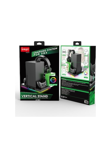 İpega Pg-xbx023s Xbox Series X Multi Fonksiyonel Rgb Işıklı Askılı Şarj İstasyonlu Soğutucu Stand