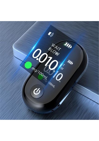 Taşınabilir Alkol Dedektörü Tft Ekran Yüksek Hassasiyetli Temassız Nefes Üfleme Test Cihazı Hızlı Tepki