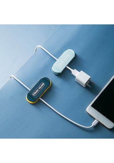 Kendinden Yapışkanlı Fiş Askısı 4 Adet Kablo Bağı Düzenleyici