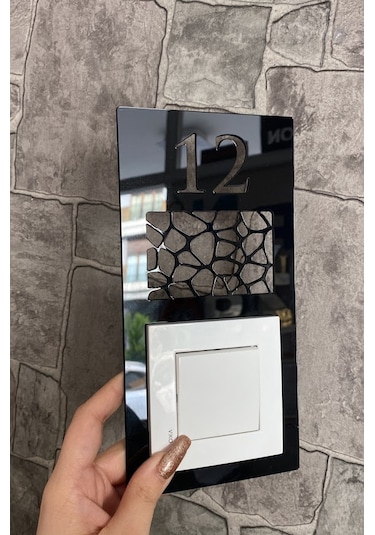 Daire Kapı Numarası Zil Priz Çerçevesi