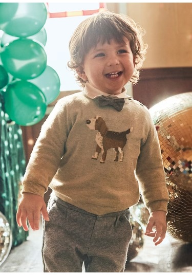 Mayoral Bej Erkek Bebek Kazak 2343 Bej