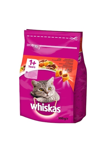 Whiskas Sığır Etli Yetişkin Kedi Maması 7 x 300 G