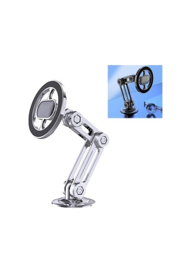 Dancemonkey 360 Dönebilen Güçlü Mıknatıslı Araç Tutucu - Gümüş GÜMÜŞ