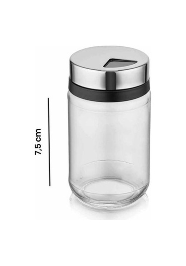 Qlux Premium Cam Tuzluk Biberlik - 370 Ml Gri