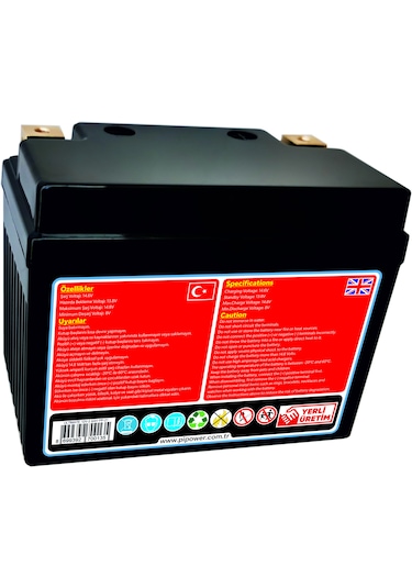 Pipower Ultimate Compact 12v2,6a Lifepo4 Lityum Motosiklet Akü...