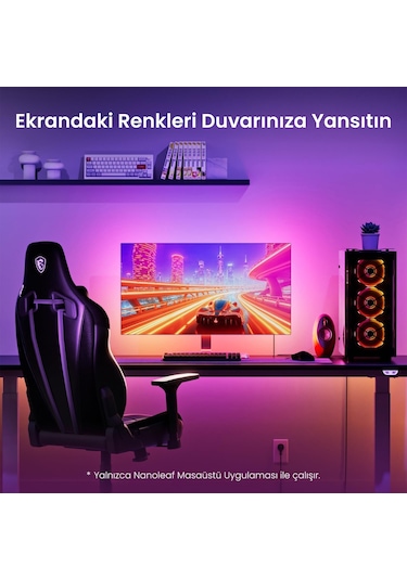 Nanoleaf 4d Monitör Arkası Akıllı Rgb Şerit Led, Usb Girişli 2.5m