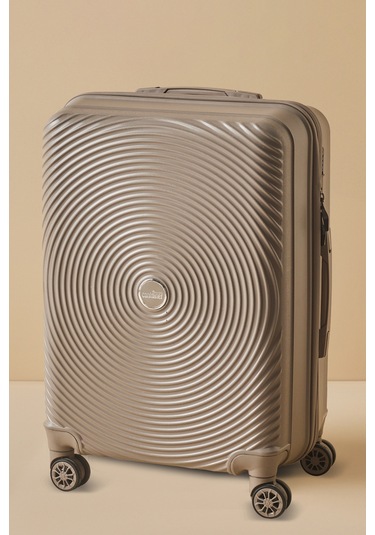 Karaca Container Vera Büyük Boy Valiz Bej Bej