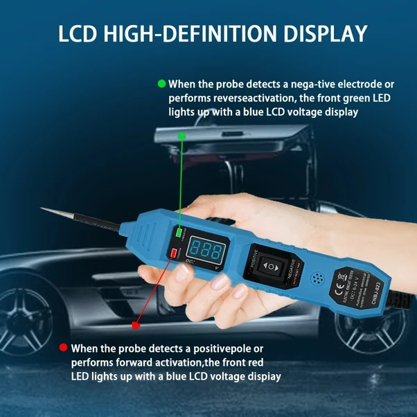 Willowhaven Mavi 1 Adet Autopro Araç Devre Test Cihazı 3 5 36v Dc Voltmetre Led Aşırı Yük Korumalı