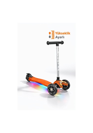 Tois Scootix Pilli Işıklı 3 Tekerlekli Çocuk Scooter Kırmızı
