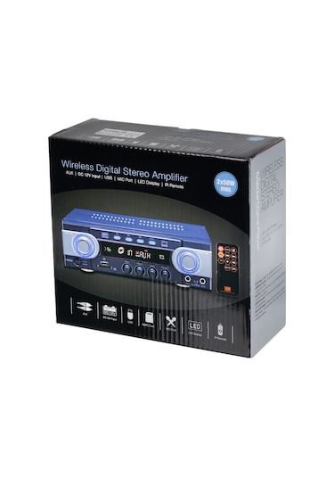 Osawa 2X50W Usb 2 Mikrofon Girişli Stereo Bluetooth Amfi Hd-510