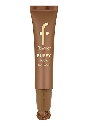 Flormar Puffy Liquid Hafif Yapılı & Sünger Aplikatörlü Yoğunluğu Ayarlanabilir Likit Kontür 003 Deep