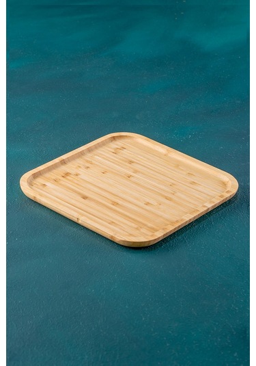 Bambu Kare Tabak - 25 Cm