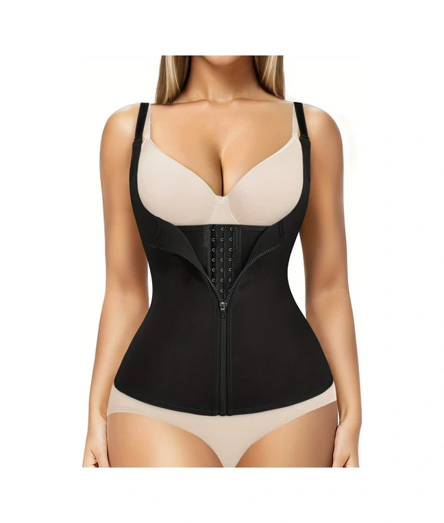 Gateesat Kadın 2si1 Vücut Şekillendirici Korse Ve Fermuarlı Atlet L Sku