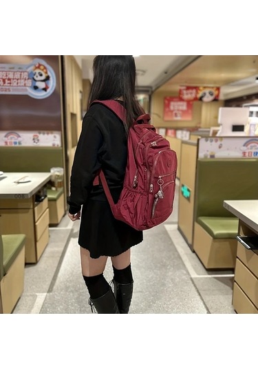 Honeybeeshop Yeşil Ordu Büyük Minimalist Spor Sırt Çantası Dayanıklı Nylon Laptop Tablet Bölmeli Yeşil Ordu