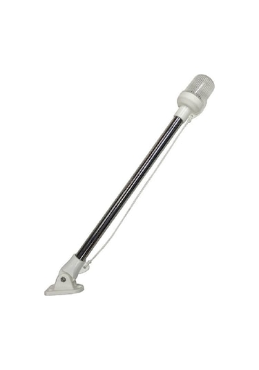 Işıklı Bayrak Direği. Paslanmaz Krom. Ampul. 40cm