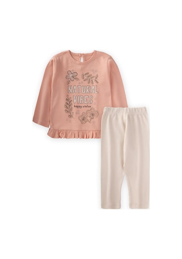 Cigit Naturel Vıbes Baskılı Mevsimlik Takım 1-8 Yaş Yavruağzı Yavru Ağzı