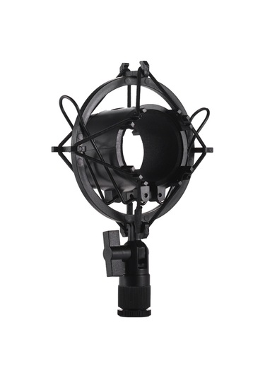 Mufunye Univerdal Kondansatör Mikrofon Mikrofon Şok Montaj Tutucu Braketi Plastik Titreşim Önleyici Çevrimiçi Yayın Stüdyosu Müzik Kaydı İçin A