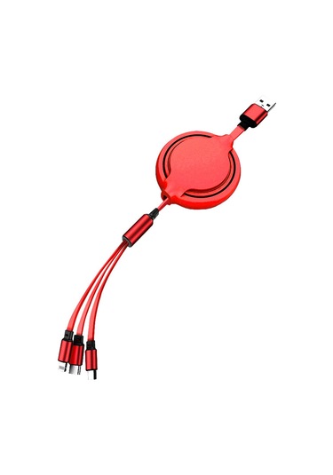 Singree 3'ü 1 Arada Hızlı Şarj Kablosu - Lightning/type-c/micro Usb - 120cm Esnek Silikon