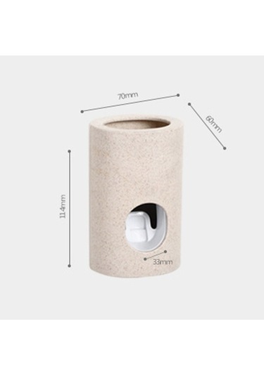 Pazly Buğday Samanı Otomatik Diş Macunu Dispenseri - Küçük Tasarım Ev Aletleri Diğer Diğer