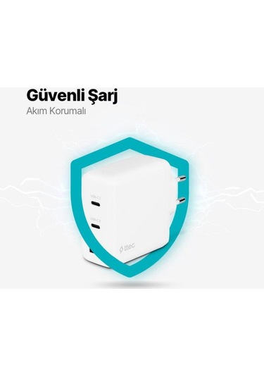 Ttec Smartcharger Trio Gan 120w Pd Seyahat Hızlı Şarj Aleti 2 Usb-c+usb-a