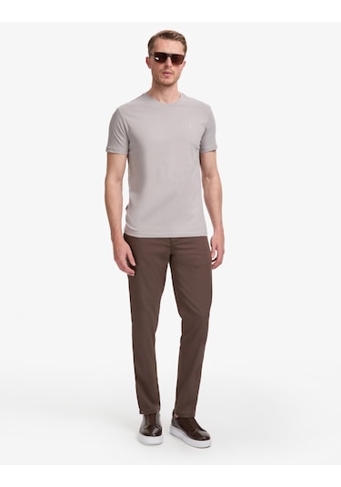 Pierre Cardin Erkek Gri Tişört Basic 50325307-vr024
