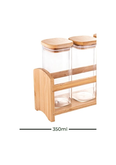 Bambum Saphire 4 Parça Standlı Baharatlık Seti B5585 Bambu