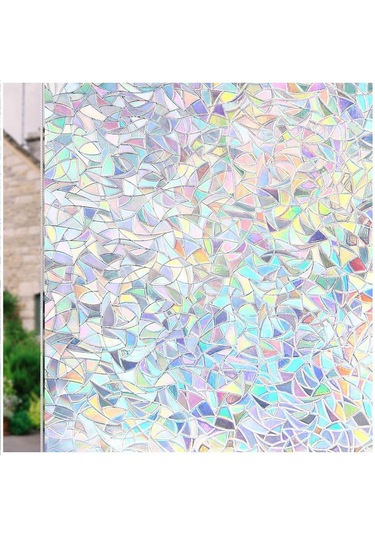 Suntek Gökkuşağı Pencere Gizlilik Film Rulosu 3d Statik 90x100cm