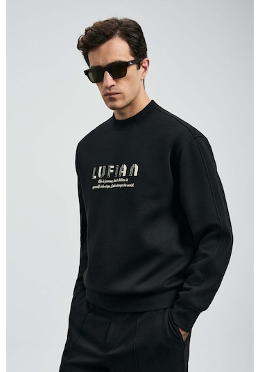 Lufian Oracle Siyah Erkek Sweatshirt 112030178 Siyah