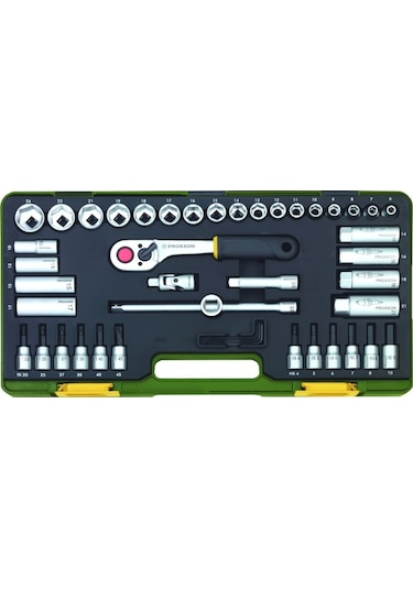 Proxxon 23282 3/8" Cırcır Kollu 47 Parçalı Lokma Ve Bits Takımı