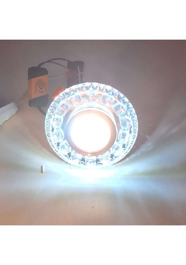 Kristal Damla 2+4,5 W Sıva Altı Spot Kenarı Beyaz+gün Işığı Işık Beyaz